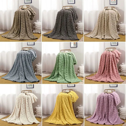 Throw Blanket for Couch Flannel Fleece Throw Blanket Machine Washable 70 * 100Cm Bed Blanket Warm Plush Blanket for Bedroom