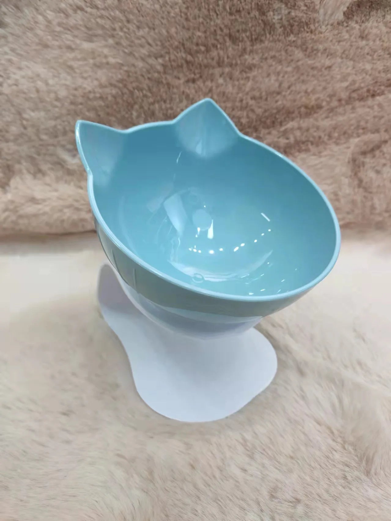 Non-Slip Double Cat Bowl Pet Water Food Feed Dog Bowls Pet Bowl with Inclination Stand Cats Feeder Feeding Bowl Kitten Supplies