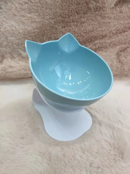 Non-Slip Double Cat Bowl Pet Water Food Feed Dog Bowls Pet Bowl with Inclination Stand Cats Feeder Feeding Bowl Kitten Supplies