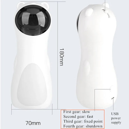 Cat LED Laser Funny Toy Interactive Toy Automatic Laser Cat Toy Auto Rotating Cat Exercise Training Entertaining Toy Multi-Angle