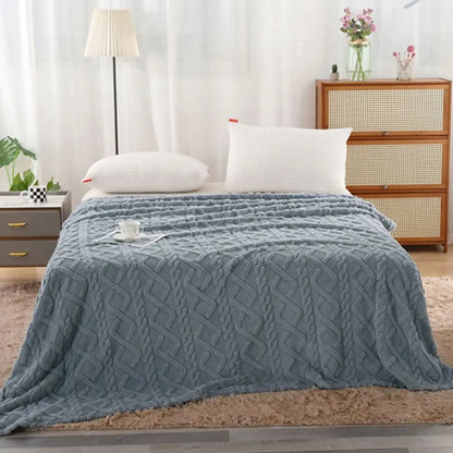 Throw Blanket for Couch Flannel Fleece Throw Blanket Machine Washable 70 * 100Cm Bed Blanket Warm Plush Blanket for Bedroom
