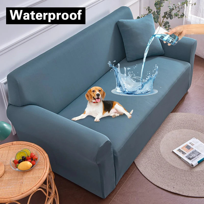 Water-Resistant Sofa Protector Elastic Sofa Cover Adjustable Armchair Couch Cover Corner Sofa Slipcover Furniture Protector 1Pc