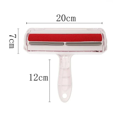Pet Self-Cleaning Lint Sticking Roller Pet Hair Roller Remover Lint Brush Dedusting Roller 2-Way Removing Dog Cat Hair from Sofa