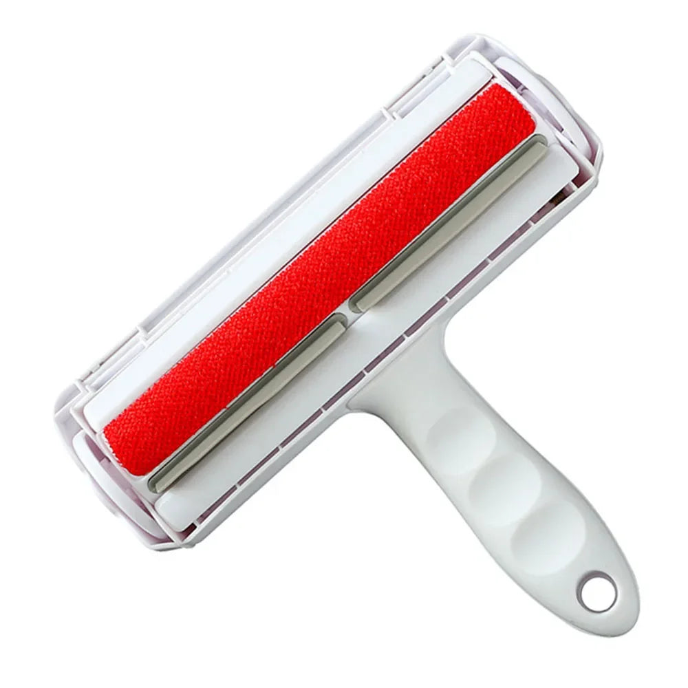 Pet Self-Cleaning Lint Sticking Roller Pet Hair Roller Remover Lint Brush Dedusting Roller 2-Way Removing Dog Cat Hair from Sofa