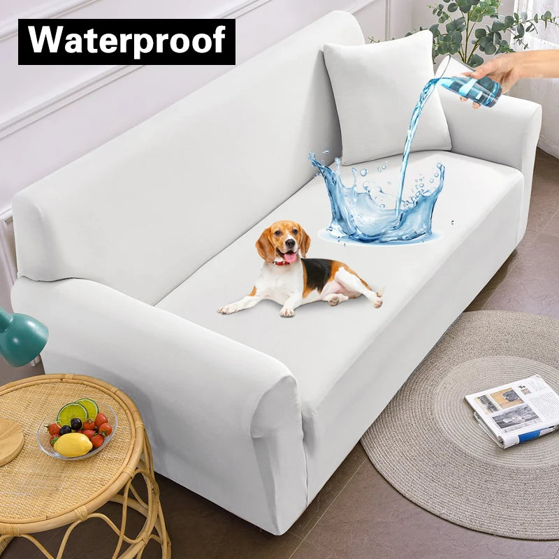 Water-Resistant Sofa Protector Elastic Sofa Cover Adjustable Armchair Couch Cover Corner Sofa Slipcover Furniture Protector 1Pc
