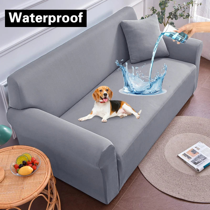 Water-Resistant Sofa Protector Elastic Sofa Cover Adjustable Armchair Couch Cover Corner Sofa Slipcover Furniture Protector 1Pc