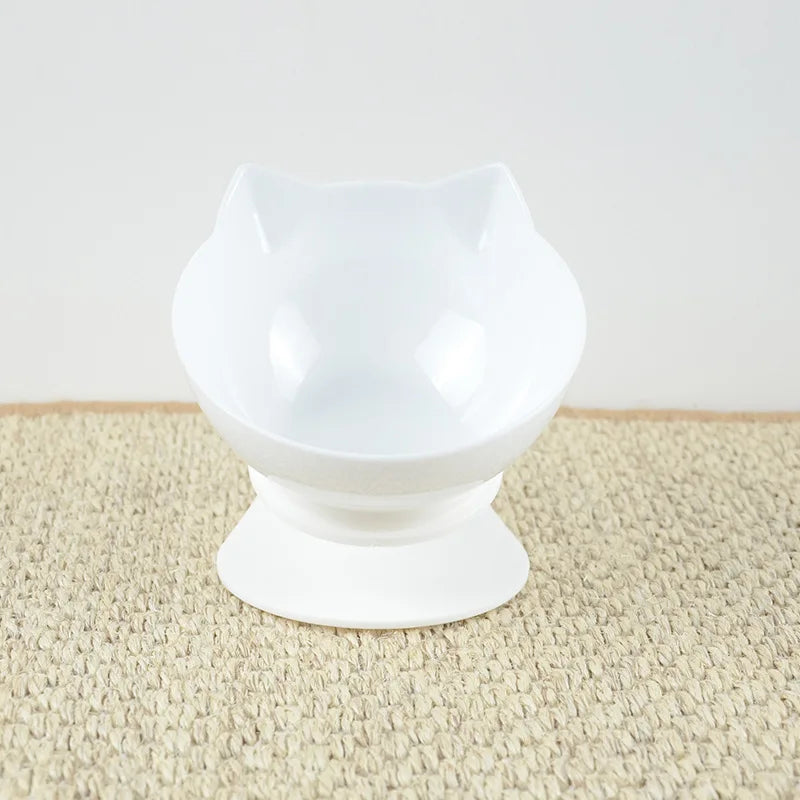 Non-Slip Double Cat Bowl Pet Water Food Feed Dog Bowls Pet Bowl with Inclination Stand Cats Feeder Feeding Bowl Kitten Supplies