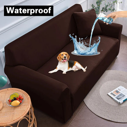 Water-Resistant Sofa Protector Elastic Sofa Cover Adjustable Armchair Couch Cover Corner Sofa Slipcover Furniture Protector 1Pc